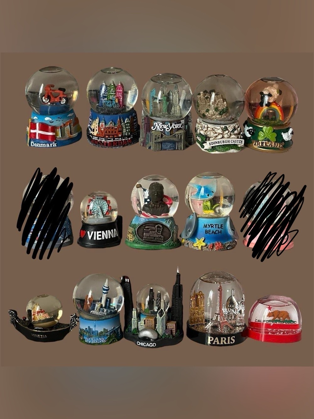 Assorted Snow Globe Collection